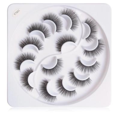 China 7 Pair Delicate Set Thick Box Swirl Pan 3D Non Mink Packaging Lashes for sale