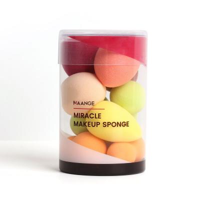 China Soft 10 Gourd Sponge Beauty Makeup Eggs Wet And Dry Powder Puff for sale