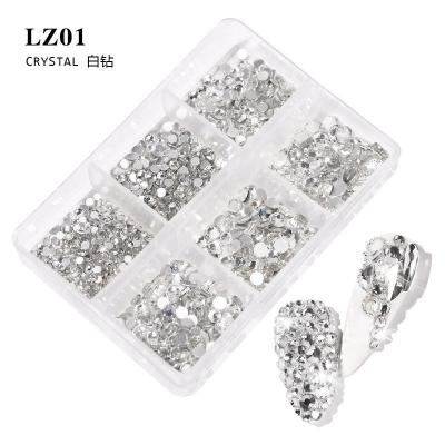 China Easy Apply Ready To Ship 2022 New Trends 3d Nail Art Supplies Red Gold Black Crystal Nail Charms Rhinestone for sale