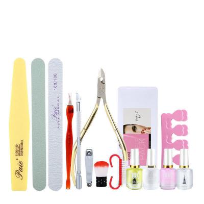 China Professional Salon 23 in 1 Professional Kit Stainless Steel Professional Manicure Pedicure Foot Scrubber Nail Tools Supplies Set for sale