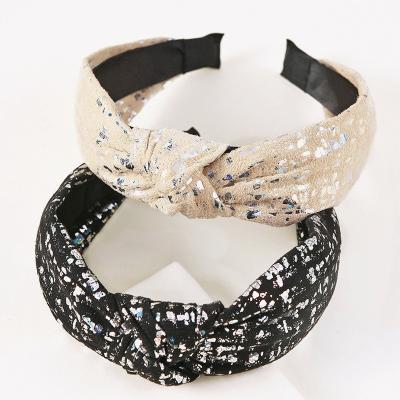 China Luxury Hot Selling Retro Simple And Beautiful Deerskin Velvet For Women Headbands for sale