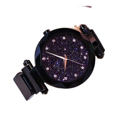 China Water Resistant Fashion Trend Student Star Girl Watch with Diamond Stainless Steel Glass Mirror for sale