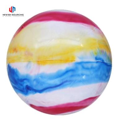 China Popular 15 Inch Kids Inflatable Toys Beach Ball Basketball PVC Inflatable Yoga Cloud Ball for sale