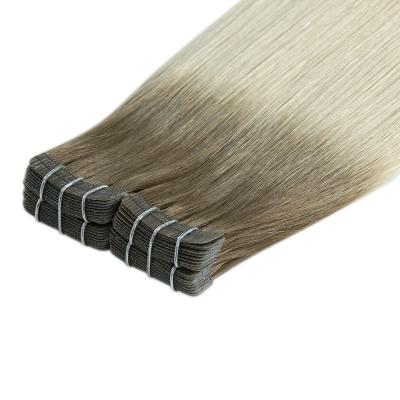 China 100% Soft Line Hair Slightly Spiky High Quality Two Tape In Hair Extensions for sale