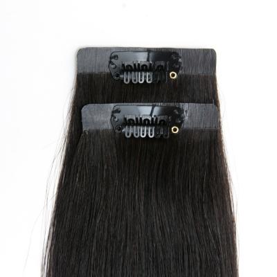 China wholesale 100%virgin hair clip in hair extensions seamless straight 100% straight double clip in hair extensions for sale