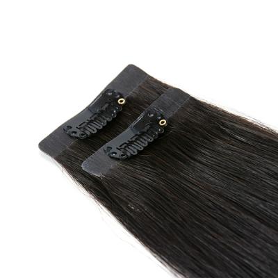 China No Seamless 100% Pulled Hair Shedding Top Quality 12A Double Clip In Hair Extensions for sale