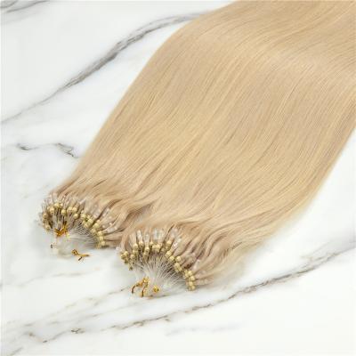 China High Quality Micro Loop Straight Ring Hair Extensions Human Ring Super Double Drawn Micro Loop for sale