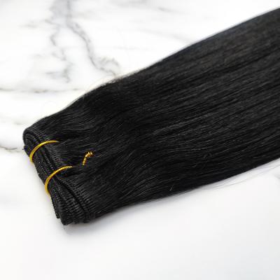 China Best Quality Hair Weft Sewing Machine Hair Extensions Machine Drawn Curly Double Loop Hair Weft for sale