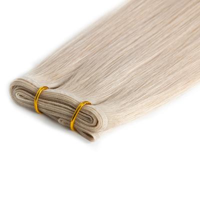 China Hot Selling Straight Grade 10A Flat Hair Weft Extensions Customized Color Flat Hair Weft for sale