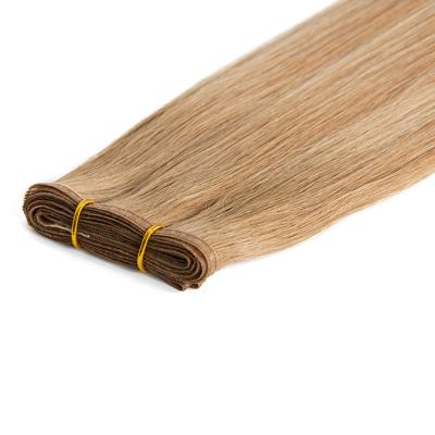 China Curly Curly Double Sided Human Hair Extensions 100% Virgin Remy European Hair Silk Flat Weft Weft for sale