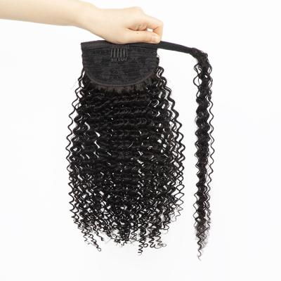 China Curly Curly Double Ponytail Extensions Super Pulled Curly Loop Ponytail Hair Extensions for sale