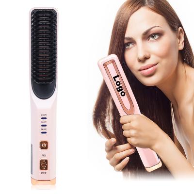 China Safety Hot Selling Electric Hair Straightener Brush for sale