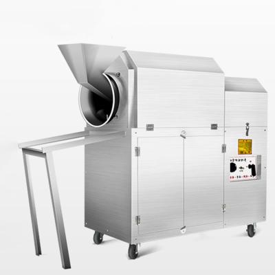 China Snack Factory Small Gas Electric Peanut Sunflower Seed Pinion Almond Apricot Almond Chestnut Roaster Machine for sale