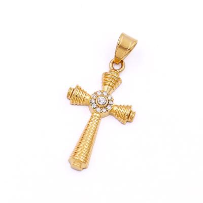 China Factory wholesale hot sales CLASSIC fashion new designs Hiphop Jesus Cross Fashion Necklace Pendant small cross pendant charms for sale