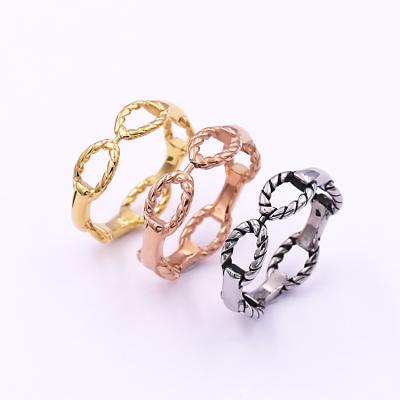 China Fashion Stainless Steel Jewelry Retro Rings 6mm Size Nickel Free Unisex Ring For Wholesale for sale