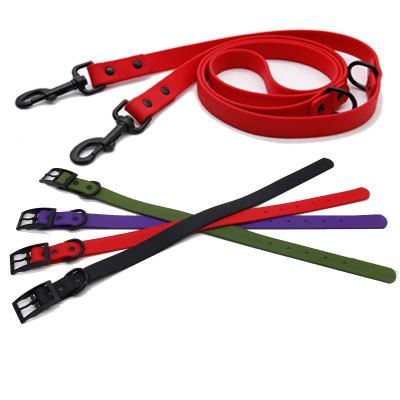 China Factory Double Handle PVC Soft Hand Feeling Padded Waterproof Dog Leash Bite Resistance For Dog for sale