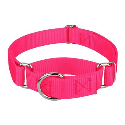 China Manufacturer Fashion Cheap Adjustable Personalized Nylon Pink Dog Collar With Custom Logo for sale