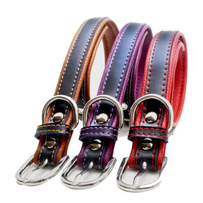 China Fashion Custom Strong Tactical Leather Dog Collars Customized by Supplier Customized Bulk Extra Large for sale