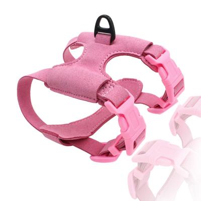 China Custom Waterproof Private Label Custom Step In Black Red Blue Polyester Fabric Dog Harness Adjustable Pink for sale