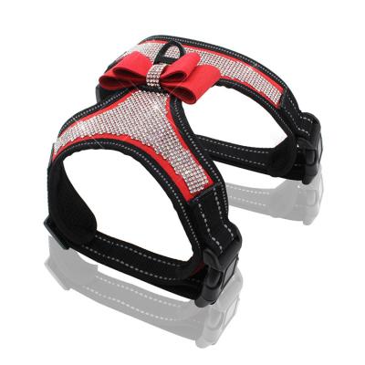 China New Arrival Custom Made Premium Quality Non-Toxic Safety Pet Adjustable Reflective Harness For Dogs for sale