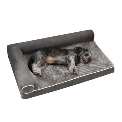 China Breathable Custom Pet Beds For Large Dogs Sofa Memory Foam Orthopedic Dog Bed Washable Dog Bed for sale