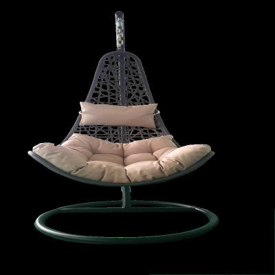 China Super Comfortable Hanging Egg Furniture Swing Chair Outdoor Rattan Hand - Woven Single Seat Swing Chair for sale