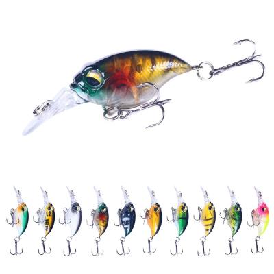 China Wholesale Hard ABS Plastic 6cm 6.2g Baits Hard Top Water Crankbait Fishing Lures for sale