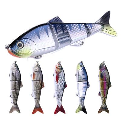 China Hengjia 25cm Big Size 146g High Quality Plastic Saltwater Multi Jointed Minnow Fishing Lures for sale