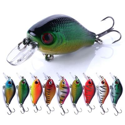 China ABS Hengjia Hard Plastic 5.5cm 8g Hard Plastic Floating Crank Bait Fishing Lure for sale