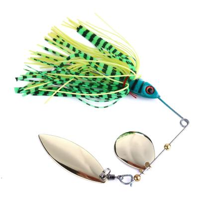 China ABS Hengjia 17.4g Hard Plastic Metal Buzzbait Spinner Bait Fishing Lures for sale