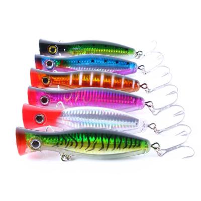 China High Quality Hengjia ABS Hard Plastic 13cm 43g Floating Big Artificial Bait Snap Fishing Lures With 3D Eyes for sale