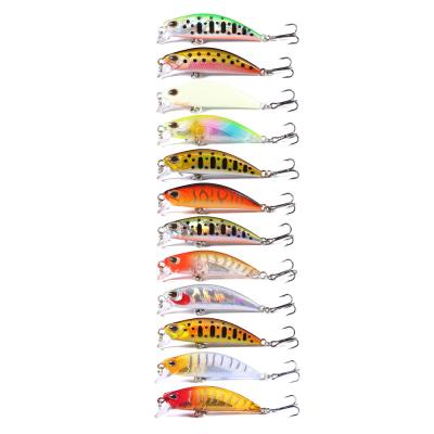 China Hot Selling Hengjia 5.8cm ABS Plastic Minnow Fishing Sinking Lures 5.4g Hard ABS Plastic Sinking Lures for sale