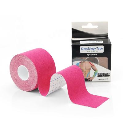 China Factory Price 5cm*5m Sports Muscle KT Tape Waterproof Breathable High Quality Kinesiology Waterproof Tape With Custom Logo for sale