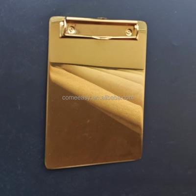 China Foldable Metal Cardboard Clip Folio Folio Panel A4 Office Letter Pad Clipboard with Storage for sale