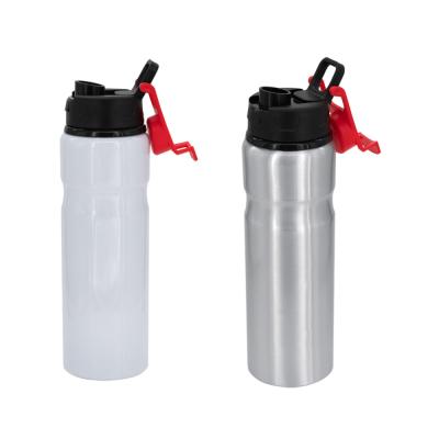 China 700ml Sustainable Sublimation Aluminum Sports Bottle Water Bottles Red Cap Flip Top for sale