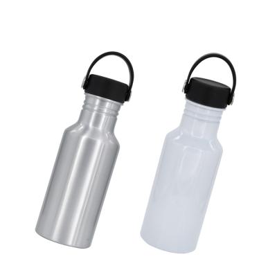 China 600ml Sustainable Sublimation Aluminum Sports Bottle Swivel Handle Water Bottles for sale