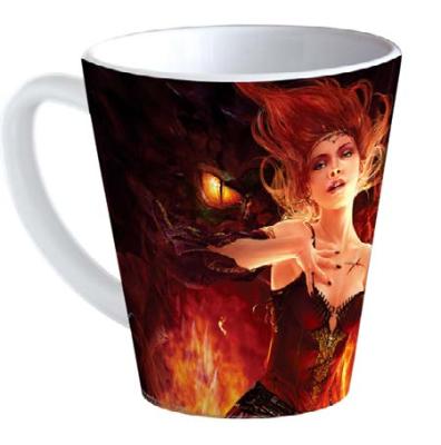 China 12oz Sublimation Sustainable Latte Empty Polymer Customized White Water Plastic Cup for sale