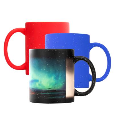 China Wholesale 11oz Orca Stocked Liners Mug Sublimation Color Changing Mug Magic Mug for sale