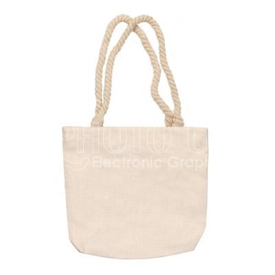 China Fashion Sublimation Blank Cotton-canvas Custom Beach Tote Bag Shopping Bag for sale