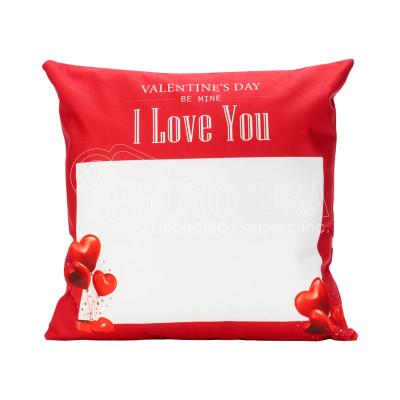 China Sublimation Valentine's Day Folded Blank Tile Covers Pillow Cases for sale