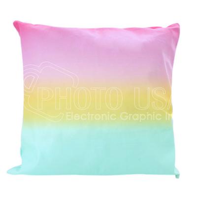 China Sustainable Sublimation Pillow Cover In Gradient Colors Printable Cushion for sale