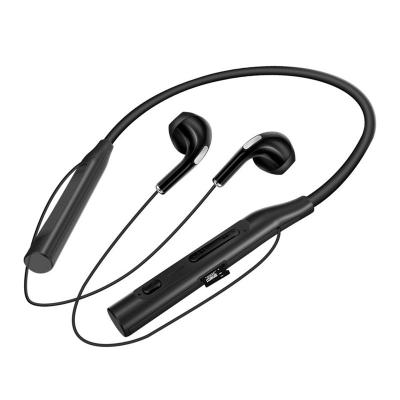 China Foldable Neckband Neckband Wireless Headphones Earphone Sports Stereo Wireless Earbuds Headset for sale