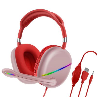 China Headband Led Gaming Wired Headphones Headset In-Ear Wired Headphones Wired Kids And Wireless Headphones for sale