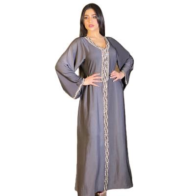 China Embroidered robe 2021 muslim jubah maxi dress SG6101 for sale