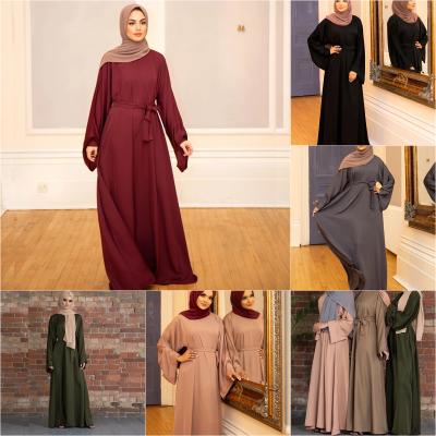 China New Eid al-Adha Abaya Wholesale 2021 kaftan dress formal casual plus size simple abaya modest muslim dresses islamic clothing for sale