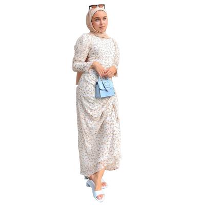 China Fashion new fashion printing dress female long, European and American Muslim print ankle skirt for sale