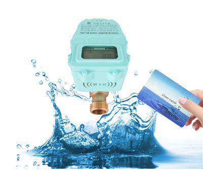 China Factory price prepaid household remote control multi jet DN 25 prepaid water meter with IC card double hall module for water flow account with crystal display liquids for sale