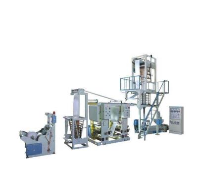 China Shopping bag plastic film film pe blowing machine with gravure printing machine line for sale