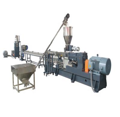 China Hotels Degrading PLA Degradation Material CaCO3 Calcium Carbonate Twin Screw Plastic Granulator Recycling Machine for sale