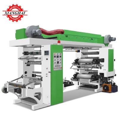 China Hotels 4 Color Plastic Bag Flexo Printing Machine Paper Printing Machine for sale